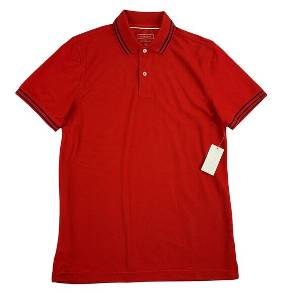 Club Room Other - Club Room Mens Performance Stripe Short Sleeve Polo Shirt Red S